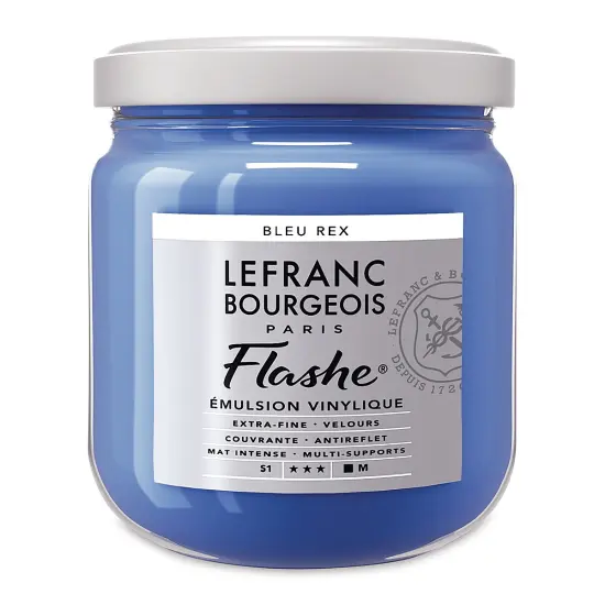 Lefranc & Bourgeois Flashe Vinyl Paint - Royal Blue, 400 ml jar {1}
