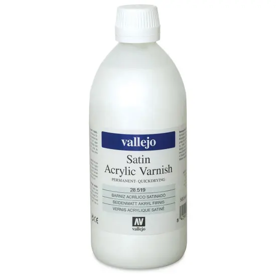 Vallejo Permanent Acrylic Varnish - Satin, 500 ml {2}
