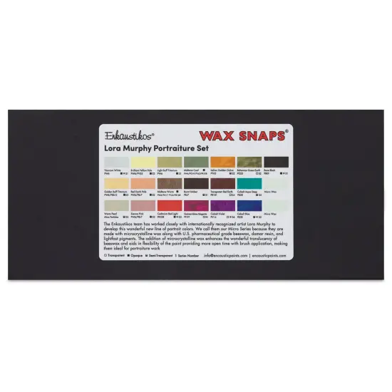 Enkaustikos Wax Snaps Encaustic Paints - Set of 21, Lora Murphy Colors, 13 ml {1}