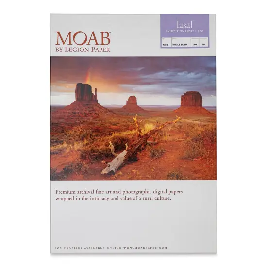 Legion Moab Lasal Exhibition Lusters - 13" x 19", White, Pkg of 50 {1}
