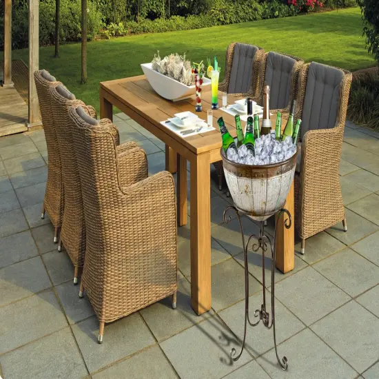 Galvanized Metal Beverage Cooler Tub with Stand {2}