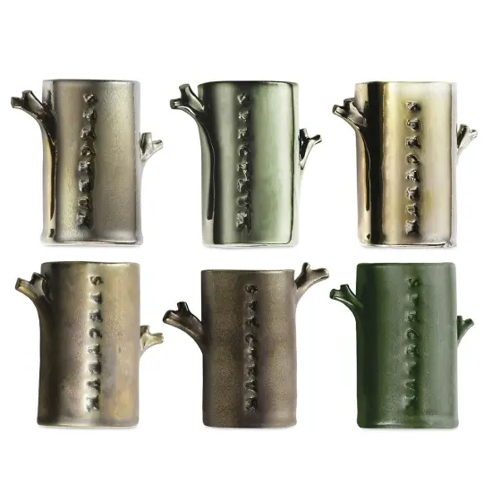 Spectrum Low Fire Metallic Glaze - Set of 6 {1}
