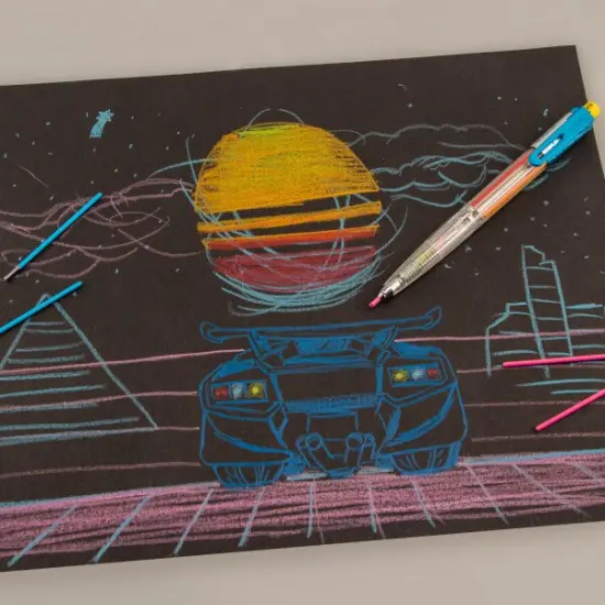 Pentel Arts 8 Color Mechanical Pencil (2.0mm), Assorted Accent Clip Colors 1-Pk {2}