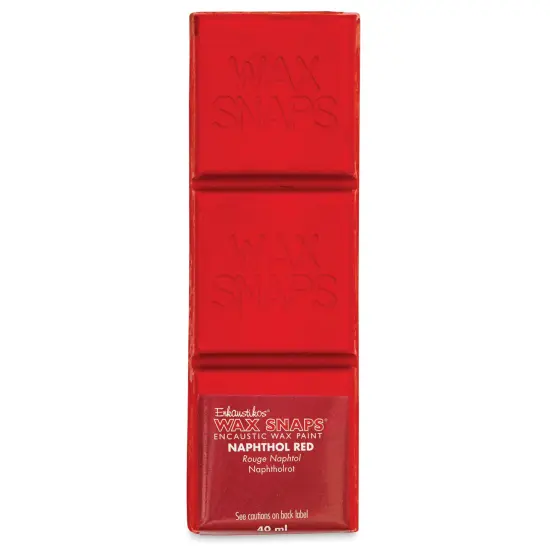 Enkaustikos Wax Snaps Encaustic Paints - Naphthol Red, 40 ml cake {1}