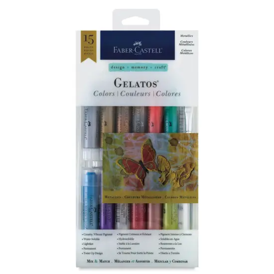 Faber-Castell Gelatos Sets - Assorted Metallic Colors, Set of 15 {1}