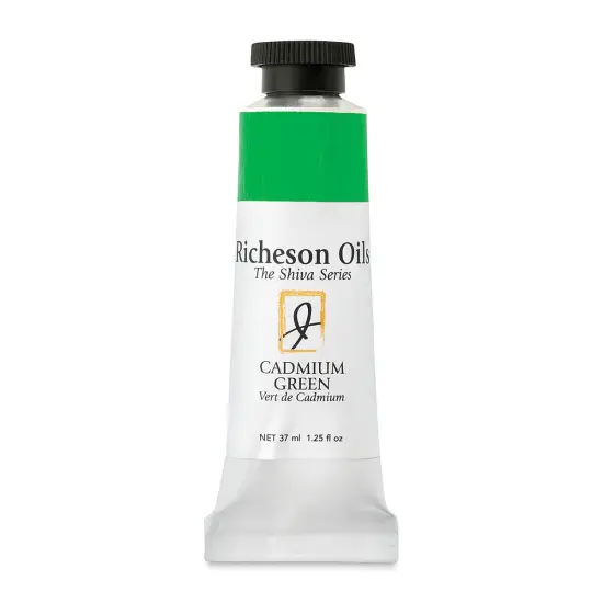 Shiva Signature Artist Oil Color - Cadmium Green, 37 ml tube {1}