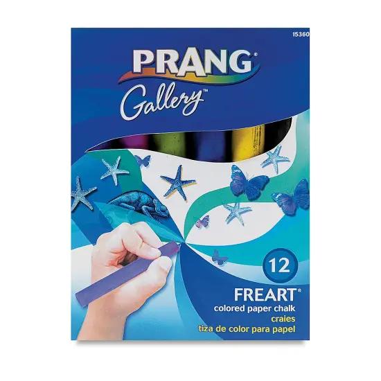 Prang Freart Large Drawing Chalk - Assorted Colors, Set of 12 {1}