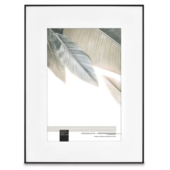 MCS Framatic Fineline II Frame - Black, 12" x 16" {1}