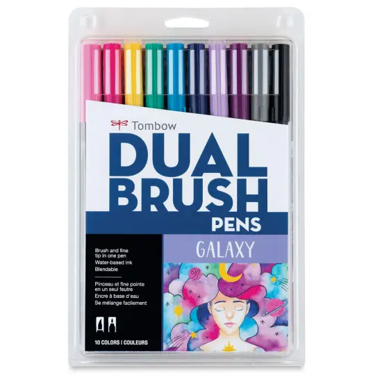 Tombow Dual Brush Pens - Galaxy Colors, Set of 10 {1}