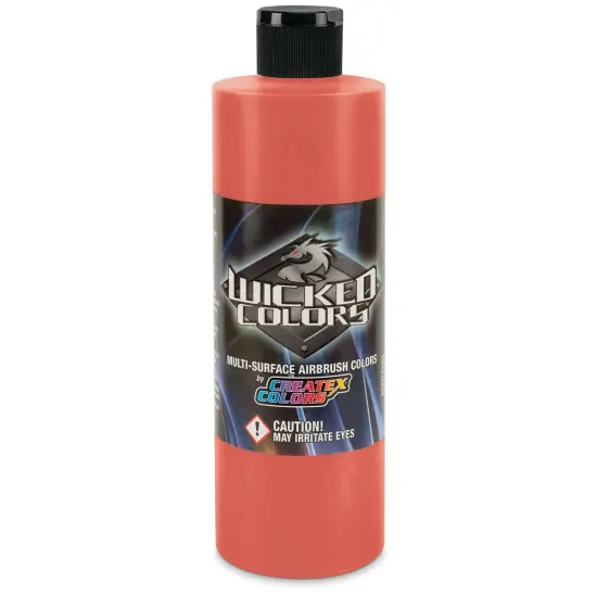 Createx Wicked Colors Airbrush Color - 16 oz, Fluorescent Orange {1}
