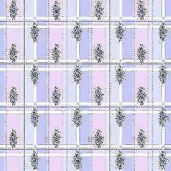 Bloomfield Ave Purple Pansy Lattice Cotton Fabric by RJR Fabrics {1}