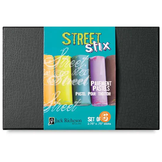 Richeson Street Stix Pavement Pastel Set - Assorted Colors, Set of 6 {2}