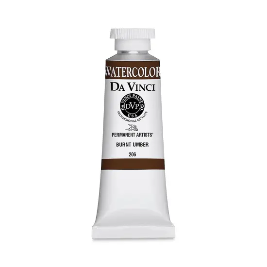 Da Vinci Artists' Permanent Watercolor - Burnt Umber, 37 ml tube {1}