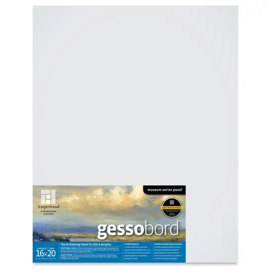 Ampersand Gessobord - 16" x 20", 2" Cradled {1}