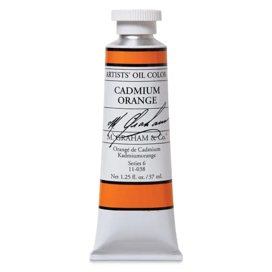 M. Graham Artists' Oil Color - Cadmium Orange, 37 ml tube {1}