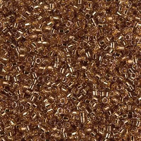 Miyuki Delica Bead 11/0 - DB2524 - 24kt Gold Lined Pale Rose {1}