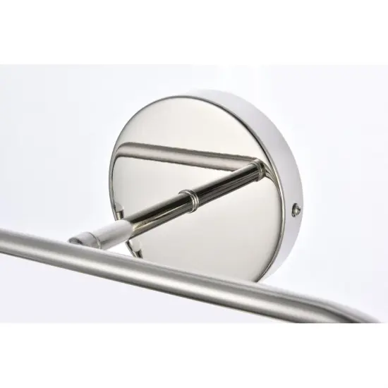 Hanson 2 lights bath sconce in polished nickel with clear shade {5}