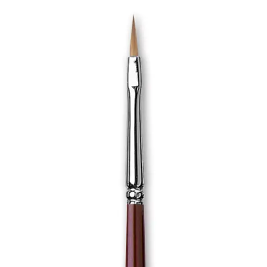 Da Vinci Kolinsky Red Oil Sable Brush - Filbert, Long Handle, Size 1 {1}