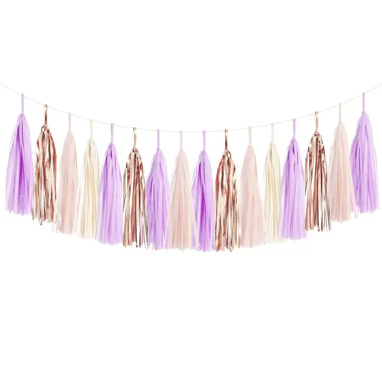 Tassel Garland Kit - Lilac & Rose Gold {1}