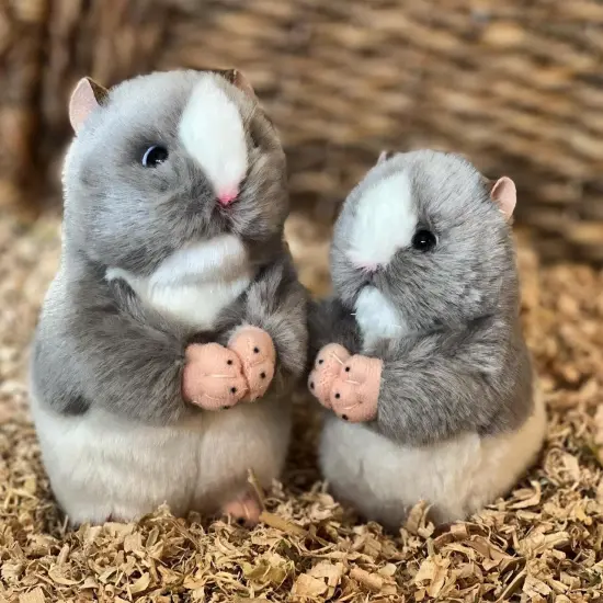 Henrietta the 5-Inch Grey Hamster: Adorable and Cuddly Pet for Kids and Hamster Enthusiasts {1}