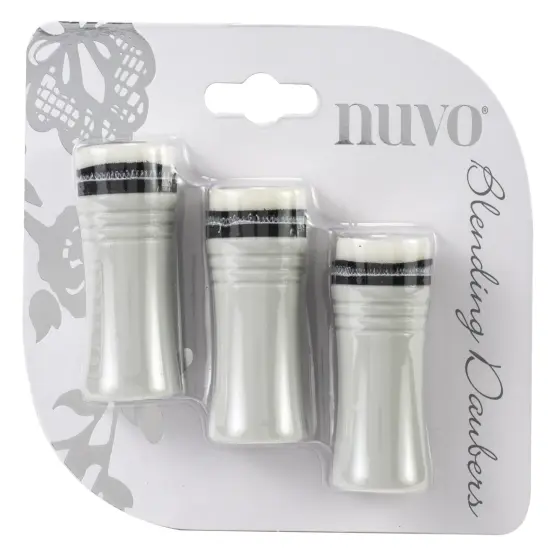 Nuvo Blending Daubers for Inks, Stencils and Paper Crafting, 1.2" wide Foam Head, 3 pack {1}