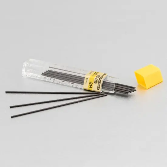 Super Hi-Polymer Lead Refill (0.9mm) Thick, 2H, 15 pcs/Tube {1}