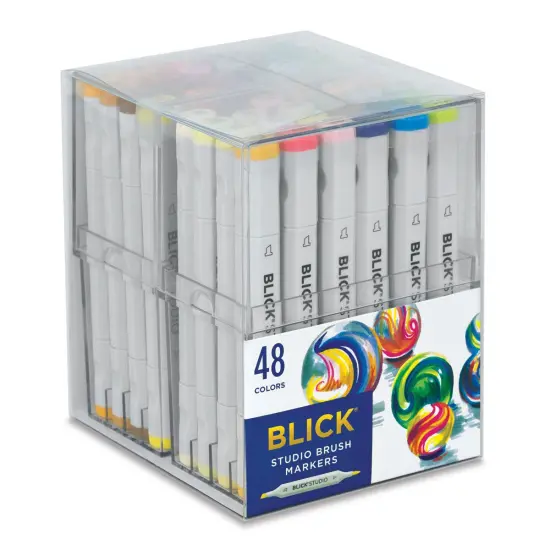 Blick Studio Brush Markers - Assorted Colors, Set of 48 {1}