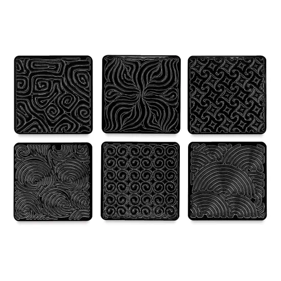 Cedar Canyon Rubbing Plates - Set of 6, Curves {2}