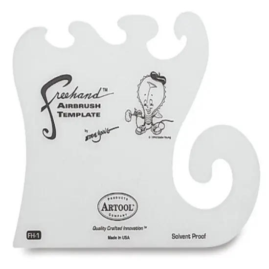 Artool Freehand Essential Seven Airbrush Template - FH-1 {1}