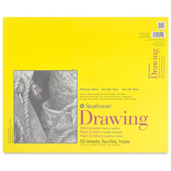 Strathmore 300 Series Drawing Pad - 14" x 17", Glue Bound, 50 Sheets {2}