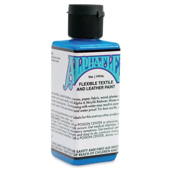Alpha6 AlphaFlex Textile and Leather Paint - Electroshock Blue, 147 ml, Bottle {1}