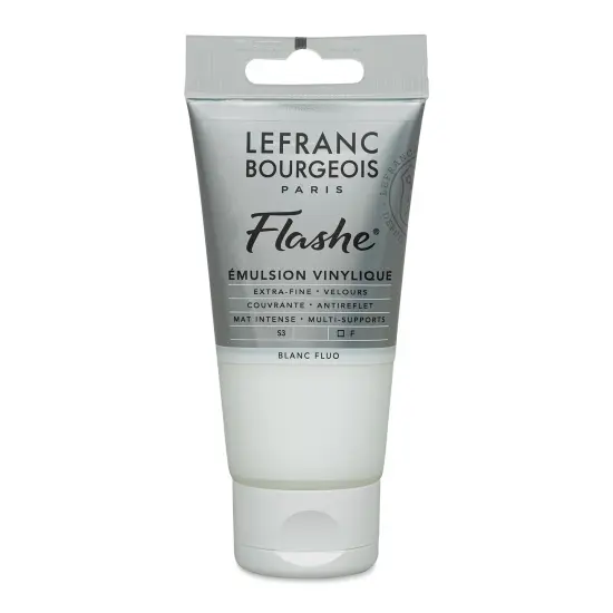 Lefranc & Bourgeois Flashe Vinyl Paint - Fluorescent White, 80 ml tube {1}