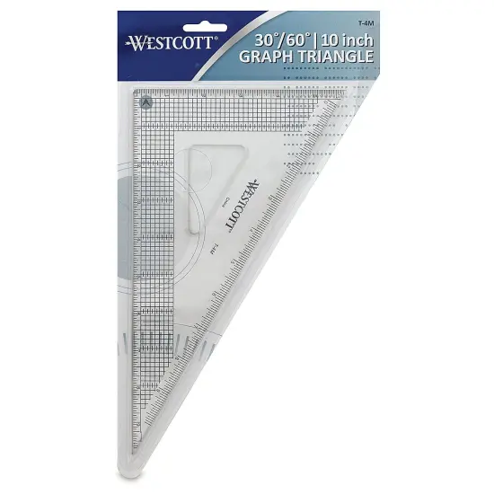 Westcott Gridded Triangle - 10", 30-60 Degree {1}