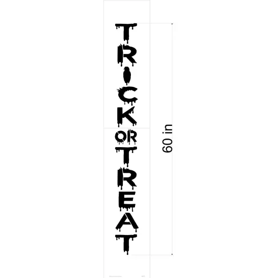 60-Inch Trick or Treat Tall Wall Stencil | 3809L by Designer Stencils | Word & Phrase Stencils | Reusable Art Craft Stencils for Painting on Walls, Canvas, Wood | Reusable Plastic Paint Stencil for Home Makeover | Easy to Use & Clean Art Stencil {2}