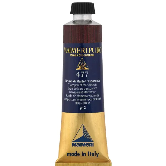 Maimeri Puro Oil Color - Transparent Mars Brown, 40 ml tube {1}