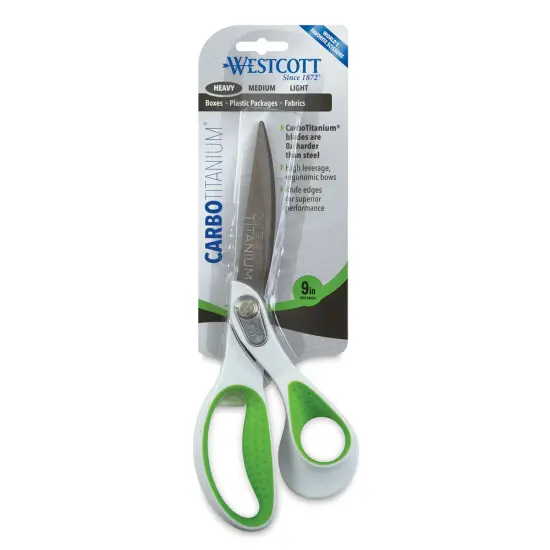 Westcott Carbo Titanium Scissors - 9", Bent {1}