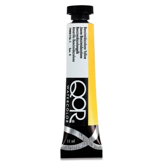 QoR Modern Watercolors - Benzimdazolane Yellow, 11 ml tube {1}