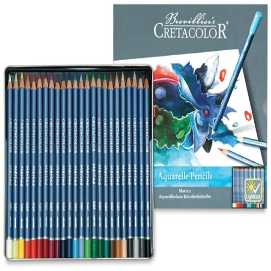 Cretacolor Marino Watercolor Pencil Set - Assorted Colors, Set of 24 {2}