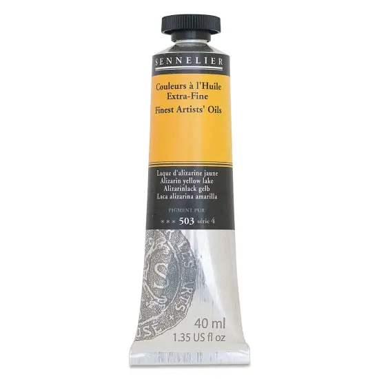 Sennelier Artists' Extra Fine Oil Paint - Alizarin Yellow Lake, 40 ml tube {2}