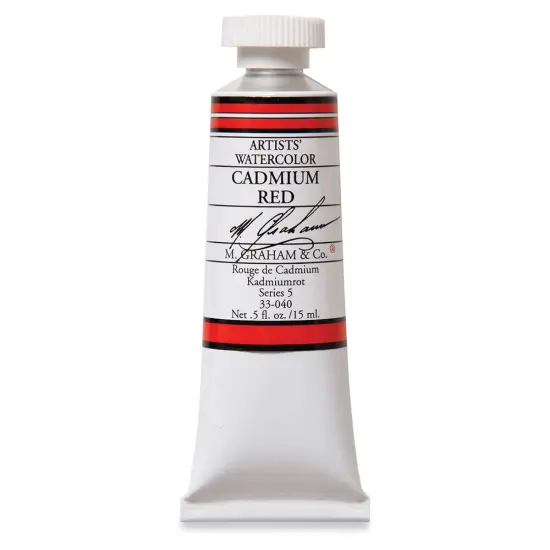 M. Graham Artists' Watercolor - Cadmium Red, 15 ml Tube {1}
