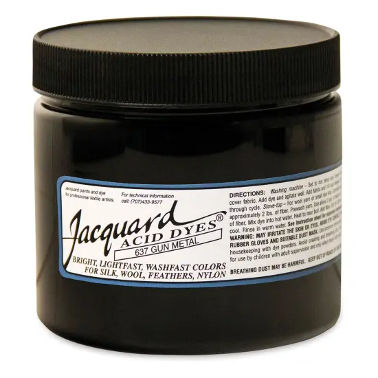Jacquard Acid Dye - Gun Metal, 8 oz {1}