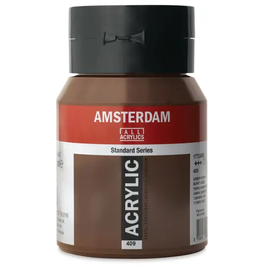 Amsterdam Standard Series Acrylic - Burnt Umber, 500 ml, Bottle {1}