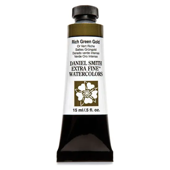 Daniel Smith Extra Fine Watercolor - Rich Green Gold, 15 ml Tube {1}