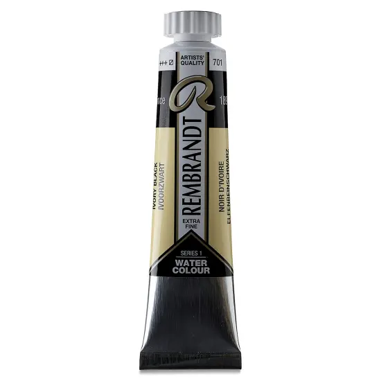 Rembrandt Artist Watercolors - Ivory Black, 20 ml Tube {2}