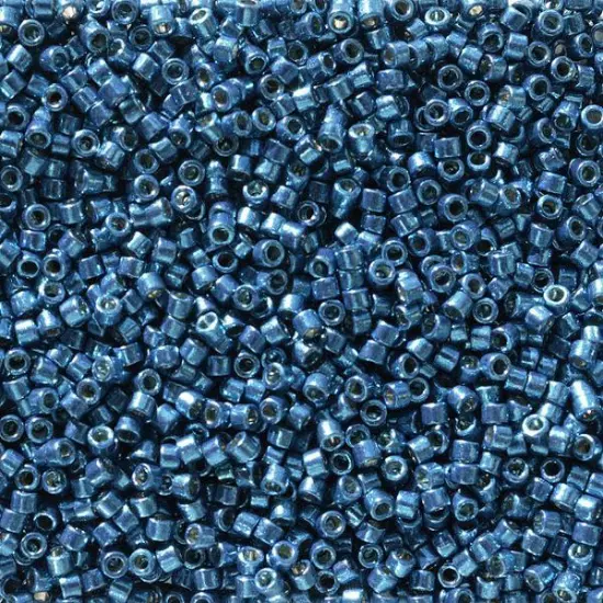 Miyuki Delica Bead 11/0, DB2516, Duracoat Galvanized Deep Aqua Blue {1}