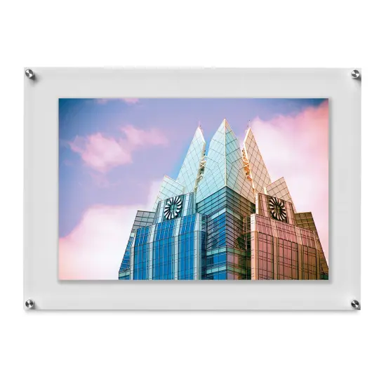 Wexel Art Double Panel Acrylic Display Frame - 23" x 33", Silver Hardware {2}