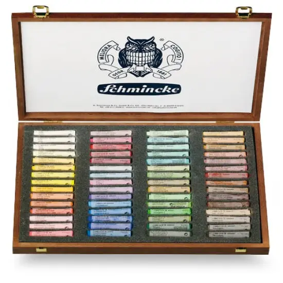 Schmincke Soft Pastel Set - Assorted Colors, Wood Box, Set of 60 {1}