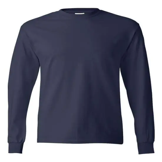 Hanes&reg; Authentic Long Sleeve T-Shirt Navy {1}