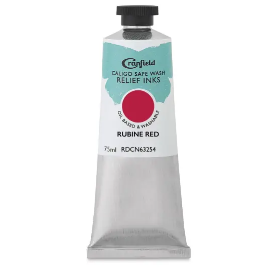 Cranfield Caligo Safe Wash Relief Ink - Rubine Red, 75 ml {1}