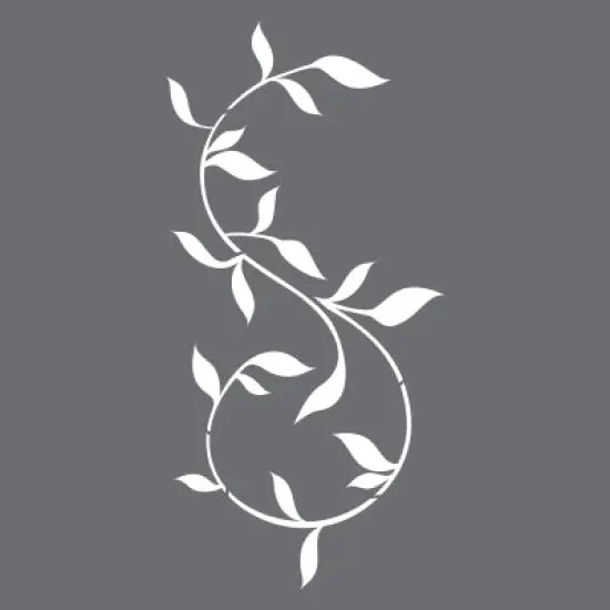 Leaf Scroll Border Wall Stencil {2}